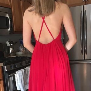 RED PROM DRESS - Floor length